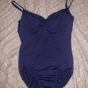 COPY - Low back dark blue leotard